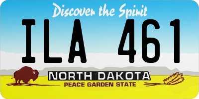 ND license plate ILA461