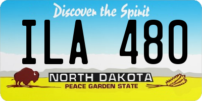 ND license plate ILA480
