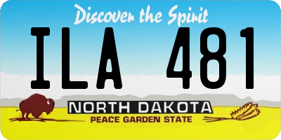 ND license plate ILA481