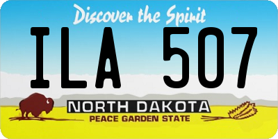 ND license plate ILA507
