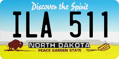 ND license plate ILA511