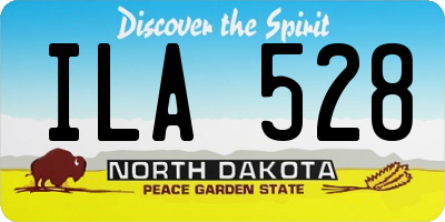 ND license plate ILA528