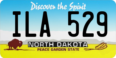 ND license plate ILA529