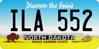 ND license plate ILA552