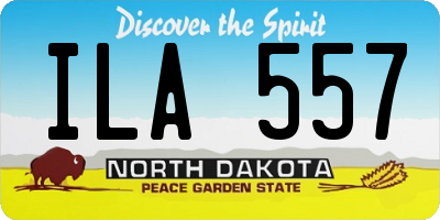 ND license plate ILA557