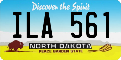 ND license plate ILA561