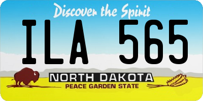 ND license plate ILA565