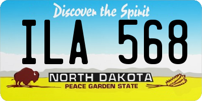 ND license plate ILA568