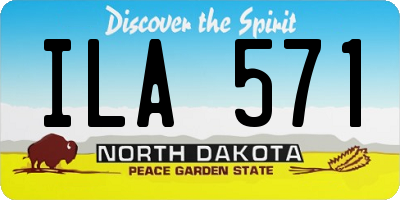 ND license plate ILA571