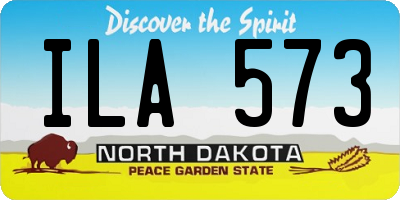 ND license plate ILA573