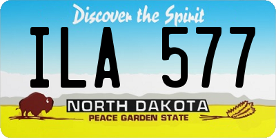 ND license plate ILA577