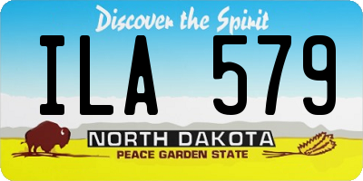ND license plate ILA579
