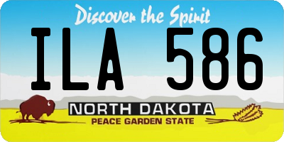 ND license plate ILA586