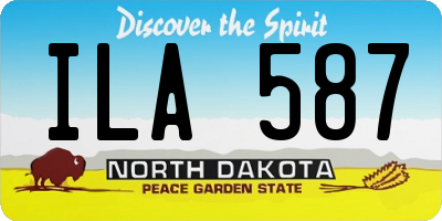 ND license plate ILA587