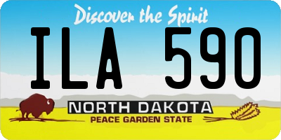 ND license plate ILA590