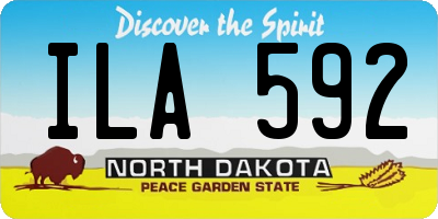 ND license plate ILA592