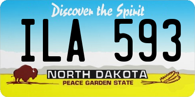 ND license plate ILA593