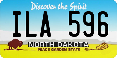 ND license plate ILA596