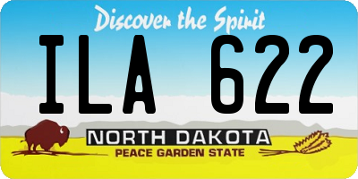 ND license plate ILA622