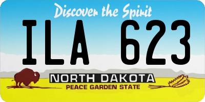 ND license plate ILA623