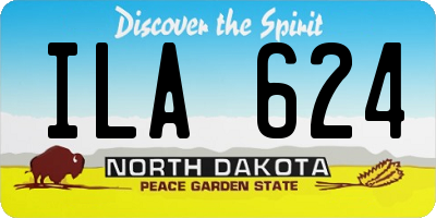 ND license plate ILA624