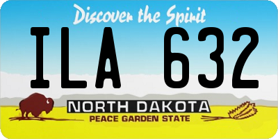 ND license plate ILA632