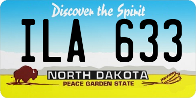 ND license plate ILA633