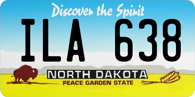 ND license plate ILA638