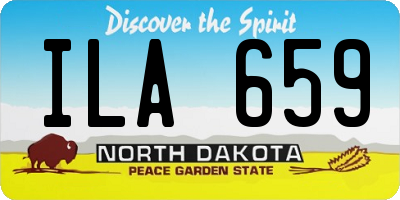 ND license plate ILA659