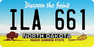 ND license plate ILA661