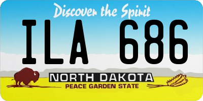 ND license plate ILA686