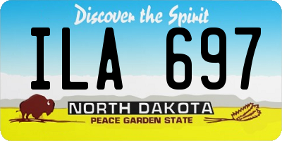 ND license plate ILA697