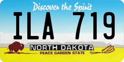 ND license plate ILA719