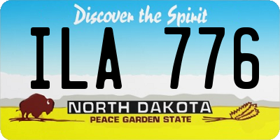 ND license plate ILA776