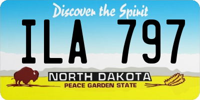 ND license plate ILA797