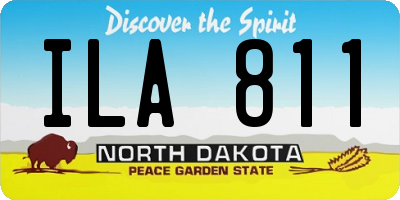 ND license plate ILA811