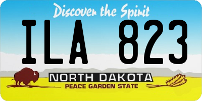 ND license plate ILA823