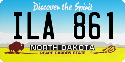 ND license plate ILA861