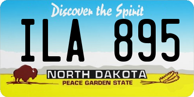 ND license plate ILA895