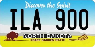 ND license plate ILA900