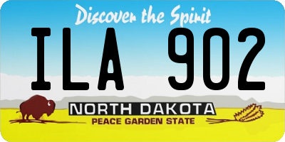 ND license plate ILA902