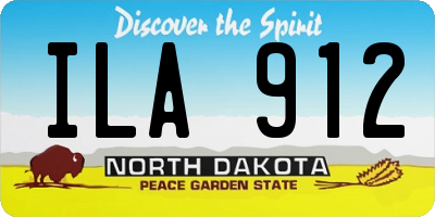 ND license plate ILA912