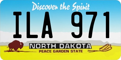 ND license plate ILA971