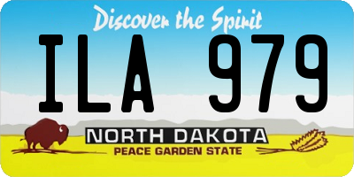 ND license plate ILA979