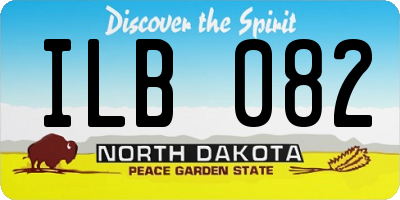 ND license plate ILB082