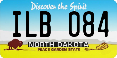 ND license plate ILB084