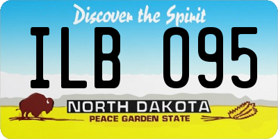 ND license plate ILB095