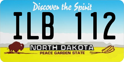 ND license plate ILB112