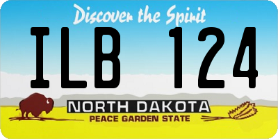 ND license plate ILB124