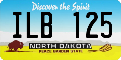 ND license plate ILB125